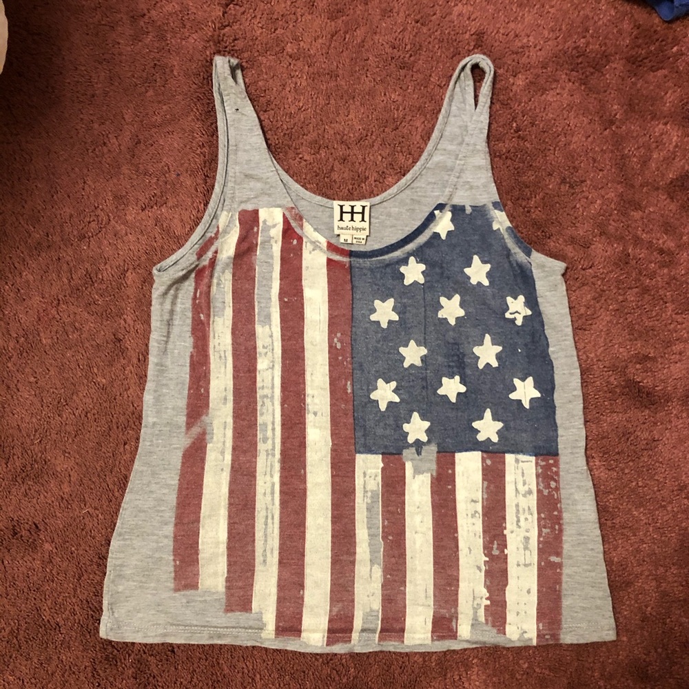 Haute Hippie American Flag Tank - Size M